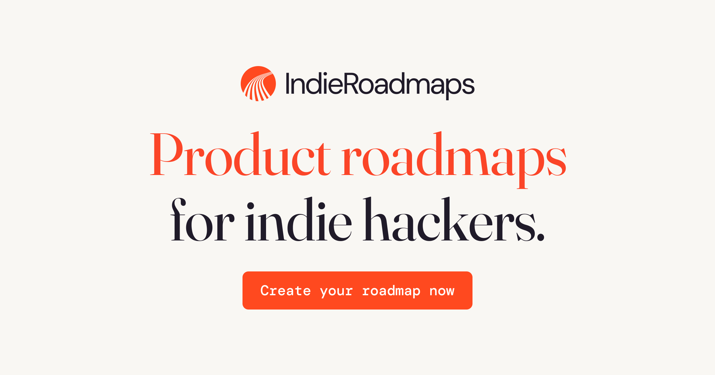 Show HN: IndieRoadmaps – public roadmaps for indie hackers